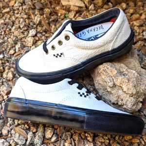 Vans Era Breana Geering Marshmallow & Black Skate Shoes women's 5 Men's 3.5